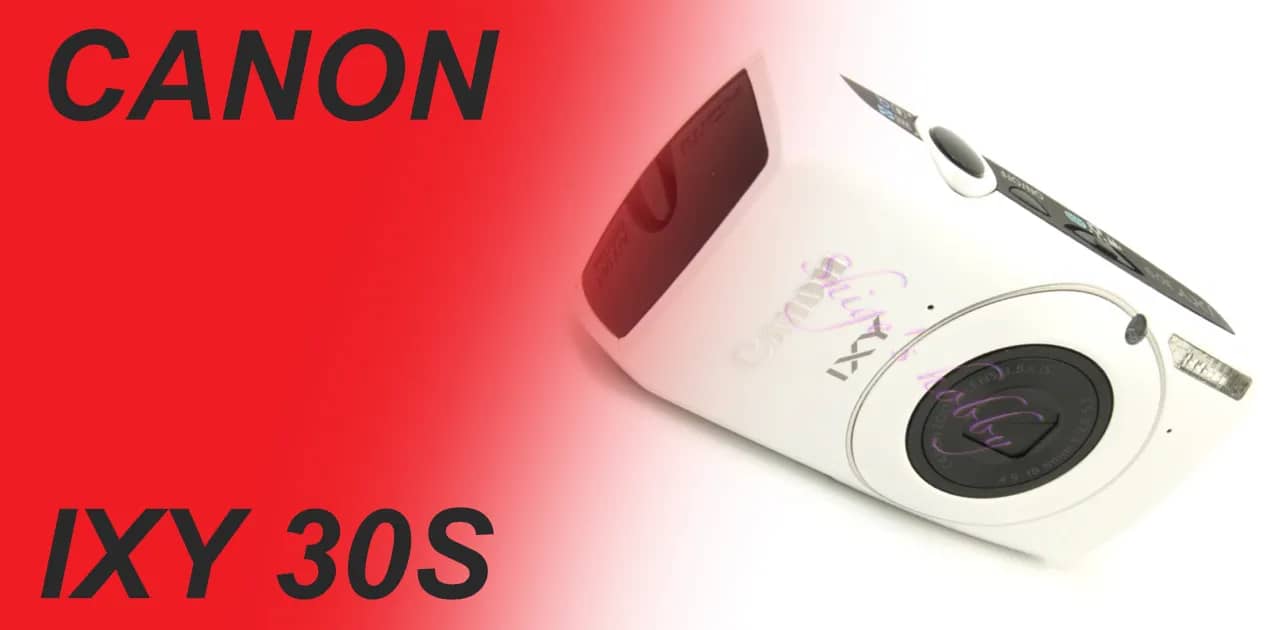 The curved body of the IXY CANON IXY 30S